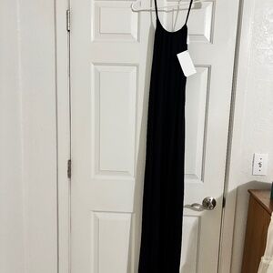 Fabletics  long black jersey dress